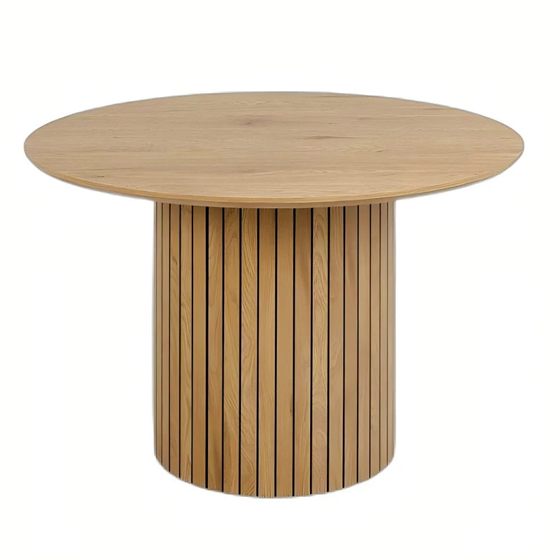 Table Kitchens Dining Room Furniture Restaurant Large Complete Wooden Round Dining Tables by HARMONYA STORE