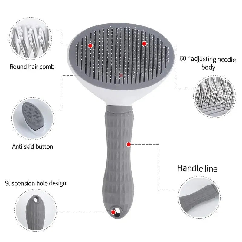 Pet Dog Hair Brush Cat Comb Pet Hair Remover Brush for Dogs Cats Puppy Kitten Grooming Tools Dogs Accessories Pet Supplies by HARMONYA STORE