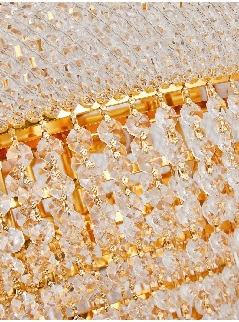 Luxury Crystal Chandeliers Home Decorate Ceiling Chandelier Lustre Duplex Loft Pendant Lights for Living Dining Room Żyrandol by HARMONYA STORE