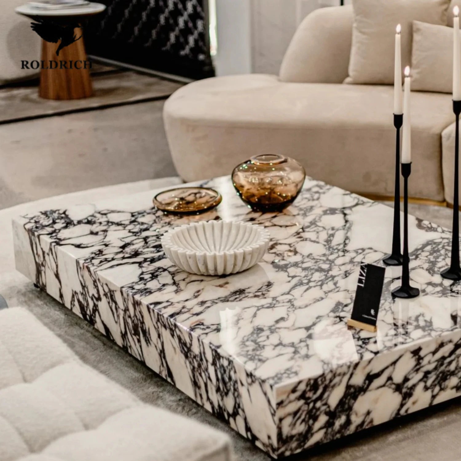 Italian Display Coffee Table Aesthetic Clear Hardcover Minimalist Coffee Table Luxury Simple Mesa Centro Salon Home Furniture by HARMONYA STORE
