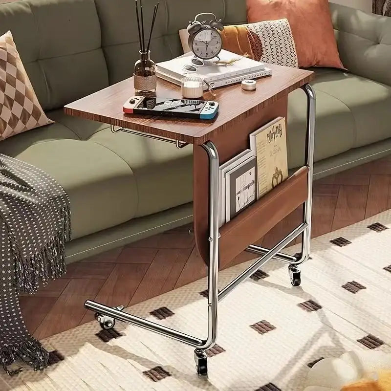 Versatile Side Table Small Coffee Table for Trolleys Dining Carts Wine Racks Bookshelves Convenient Flexible Storage Solution by DSERS