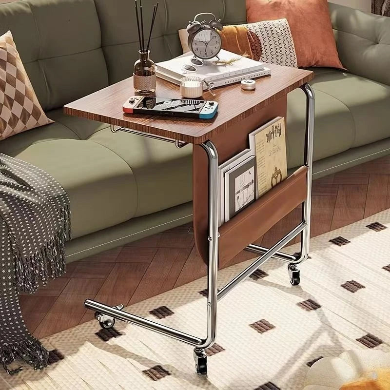 Versatile Side Table Small Coffee Table for Trolleys Dining Carts Wine Racks Bookshelves Convenient Flexible Storage Solution by HARMONYA STORE