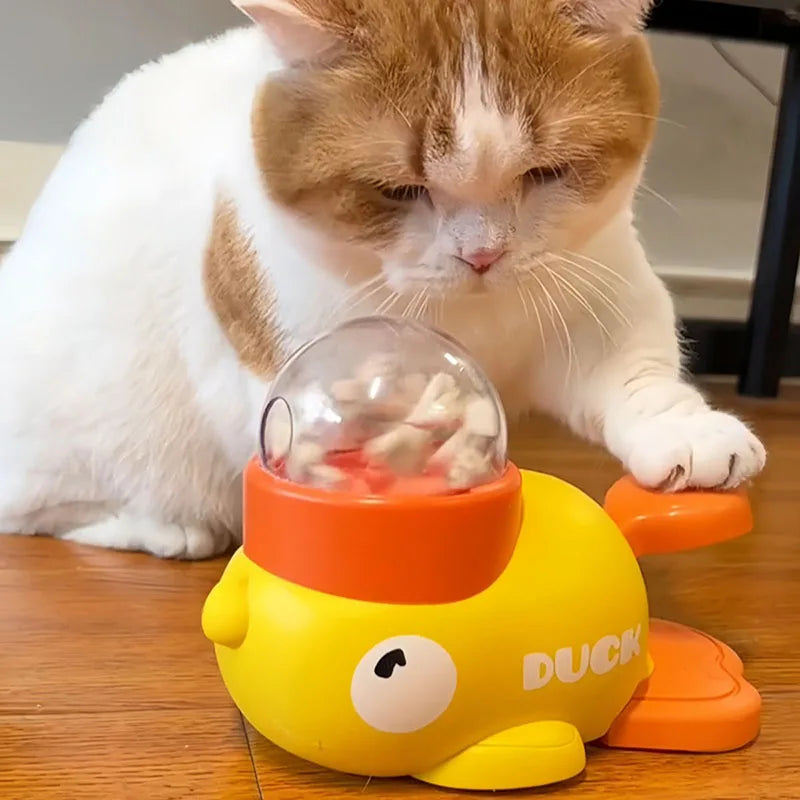 Little yellow duck pet leaking device pet interactive toys educational training device pet feeding device puppy leaking toys by HARMONYA STORE