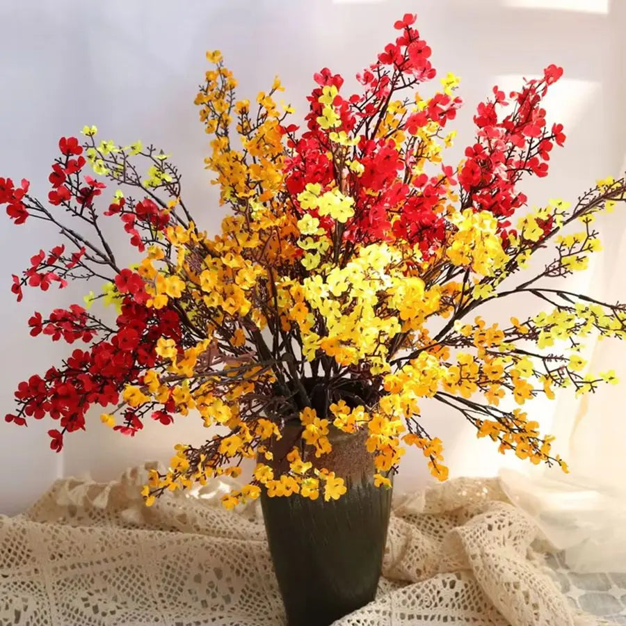 1/4pcs Artificial Flowers Cherry Blossoms Gypsophila Fake Plants DIY Wedding Bouquet Vases for Home Decor Faux Festival Branch by HARMONYA STORE