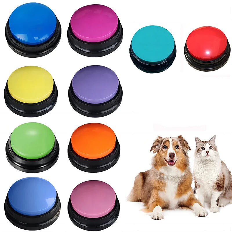 Dog Communication Buttons Voice Recording Button for Pet Training Buzzer 30 Second Record Playback Funny Gift for Talking by HARMONYA STORE