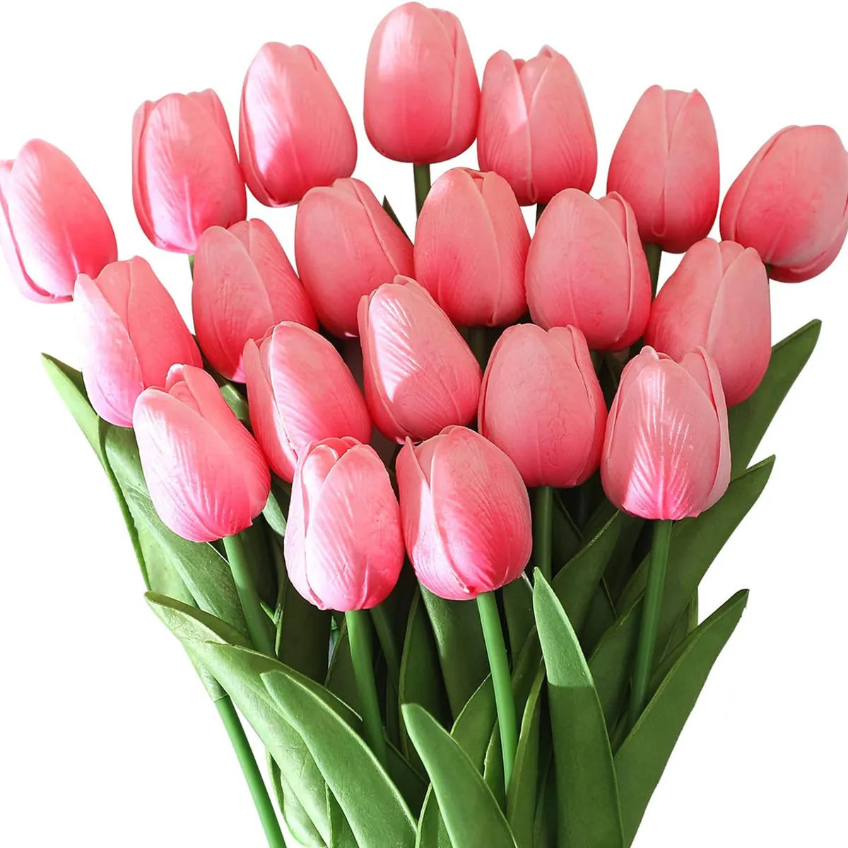 10Pcs Artificial Flower Realistic Touch Tulip Scrapbooking Vase Home Decor Wedding Garden Arch Garland Mother's Day Bouquet diy by HARMONYA STORE