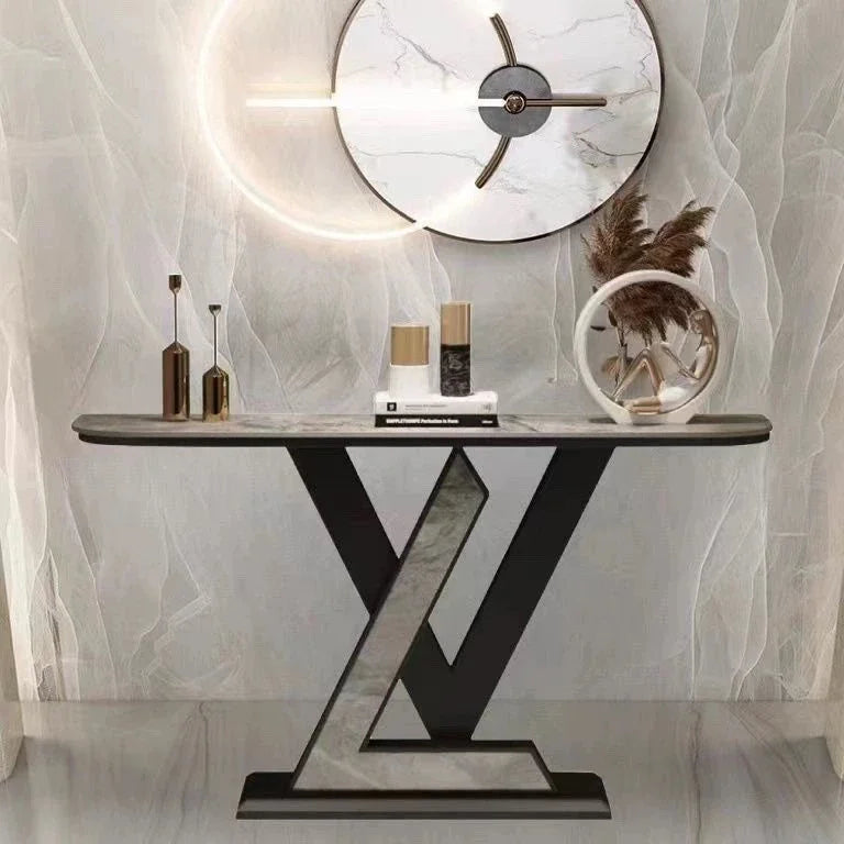 Beauty Minimalist Console Table Luxury Aesthetic Marble Simple Console Table Hallway Glamour Tisch Wohnzimer Home Furniture by HARMONYA STORE