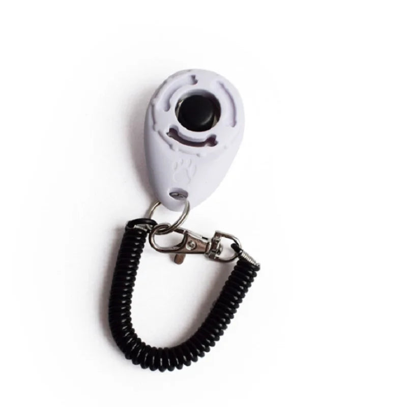 Dog Training Clicker Pet Cat Dog Click Trainer Various Style Aid Adjustable WristStrap Sound Key Chain Dog Repeller Pet Product by HARMONYA STORE