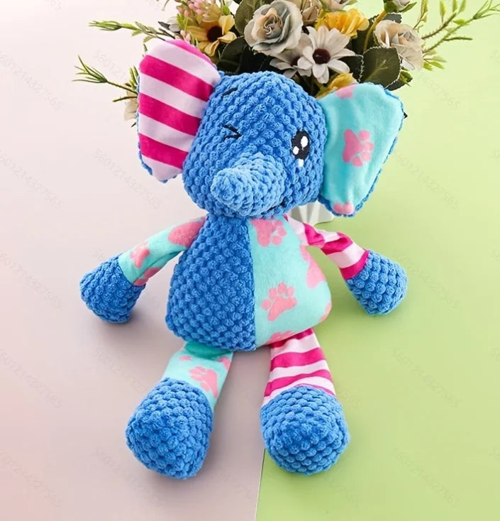 Pet Plush Toy Cat Dog Puzzle Toy Cute Animals Bite Resistant Interactive Squeaky Pet Dog Teeth Cleaning Chew Toy Pet Supplies by HARMONYA STORE