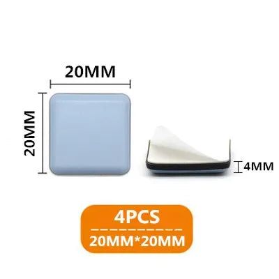 4pcs/set Furniture Leg Slider Pads Anti Scratch Easy Move Heavy Furniture Thickened Moving Pad Anti-abrasion Floor Protector Mat by HARMONYA STORE