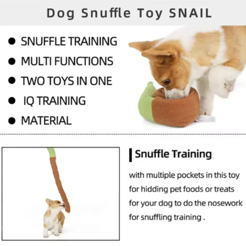 Snail Shaped Pet Toys for Dogs And Cats Odor Hiding Training Puzzles Fun Sniffing Mats - Interactive Play for Cats And Dogs by HARMONYA STORE