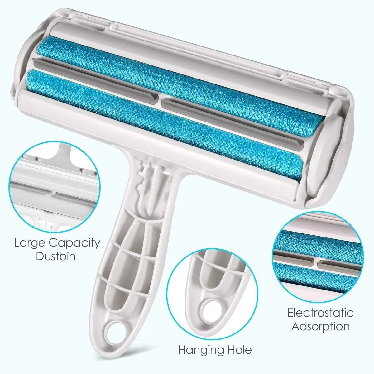 Pet Hair Remover Roller - Dog & Cat Fur Remover with Self-Cleaning Base - Efficient Animal Hair Removal Tool - Perfect for Furni by HARMONYA STORE