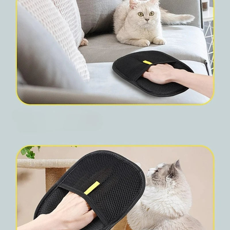 Pet Hair Remover Portable Washable Clothes Hair Dehairing Gloves Pet Cleaning Products Pet Accessories by HARMONYA STORE