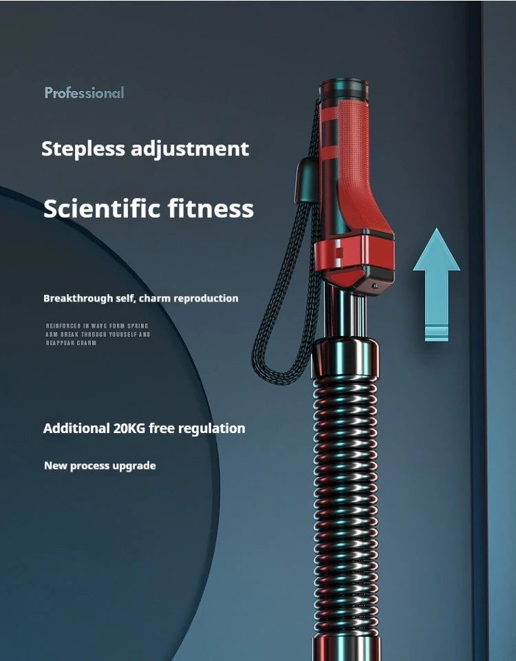Arm Strength Fitnes Enhancement Stick Device Power Twister Bar for Indoor Home Fitness Equipment Muscle Exercise Spring Stick by HARMONYA STORE
