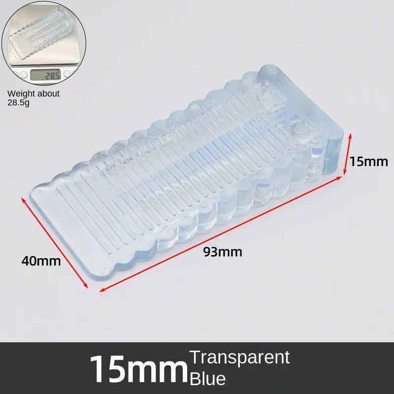 Safety Silicone Door Stop Block Wedge Stop Door Stopper Home Offices Door Rear Retainer Impact Stopper Rubber Stops No Drill by HARMONYA STORE