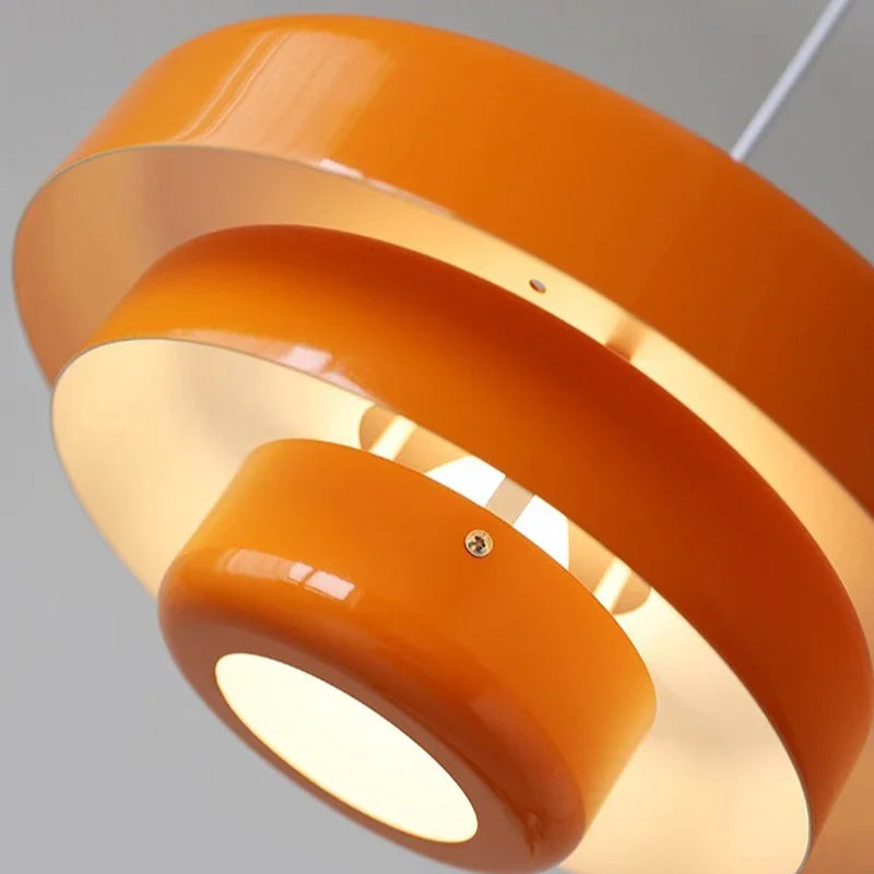 Medieval Retro Orange Pendant Lamp Dining Room Restaurant Home Decor LED Ceiling Chandelier Lighting for Cafe Bar Hanging Lights by HARMONYA STORE