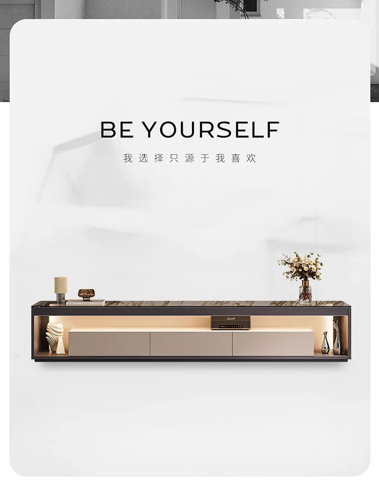 Glas Transparent Tv Table Cabinet Storage Luxury Floor Modern Tv Table Entertainment Center Meuble Television Salon Furnitures by HARMONYA STORE