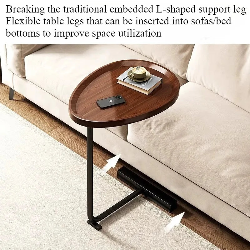 Bedside table removable small table simple household bedroom bedside shelf living room Internet celebrity mini sofa side few by HARMONYA STORE