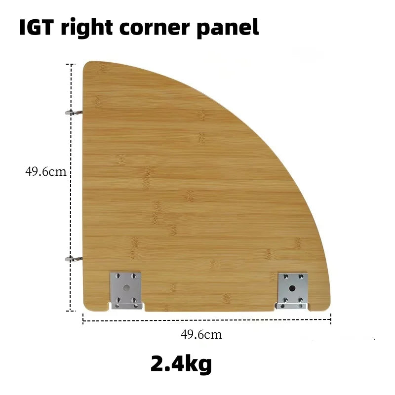 Outdoor Igt Frame Camping IGT 2/3 Unit Table Board IGT Free Combination Table Barbecue Aluminum Alloy IGT Table Accessories by HARMONYA STORE