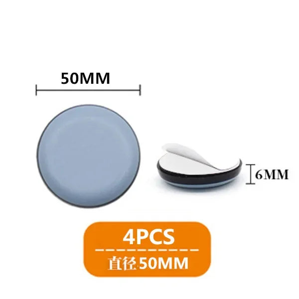 4pcs/set Furniture Leg Slider Pads Anti Scratch Easy Move Heavy Furniture Thickened Moving Pad Anti-abrasion Floor Protector Mat by HARMONYA STORE