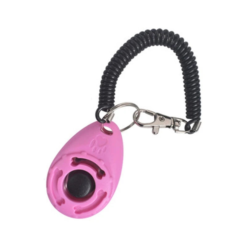 Dog Training Clicker Pet Cat Dog Click Trainer Various Style Aid Adjustable WristStrap Sound Key Chain Dog Repeller Pet Product by HARMONYA STORE