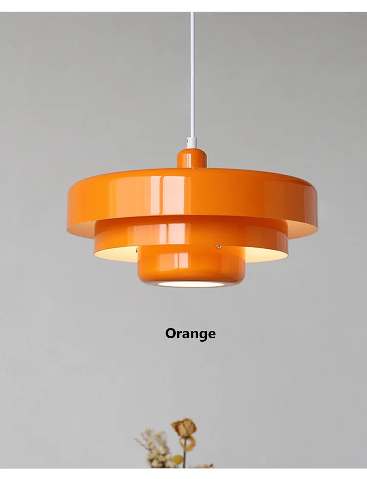Medieval Retro Orange Pendant Lamp Dining Room Restaurant Home Decor LED Ceiling Chandelier Lighting for Cafe Bar Hanging Lights by HARMONYA STORE
