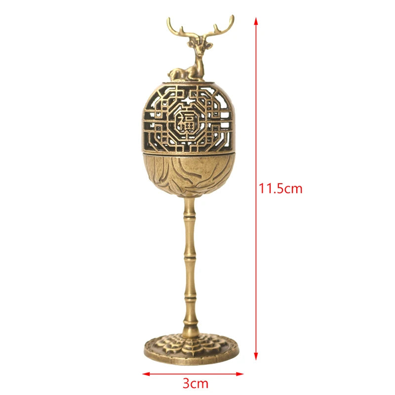 Magpie Hollow Lamp Sandalwood Fragrance Censer Smoking Backflow Incense Holder Tea House Ornaments Study Room Home Decor by HARMONYA STORE