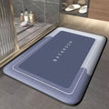 Thickened bathroom absorbent mat simple door dirt-resistant mat home kitchen mat quick-drying foot mat non-slip entry mat by HARMONYA STORE