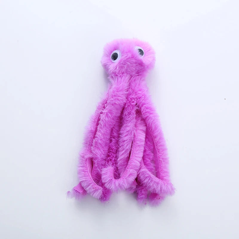 Cat toy Cute octopus plush toy bite resistant teeth interactive play pet supplies by HARMONYA STORE