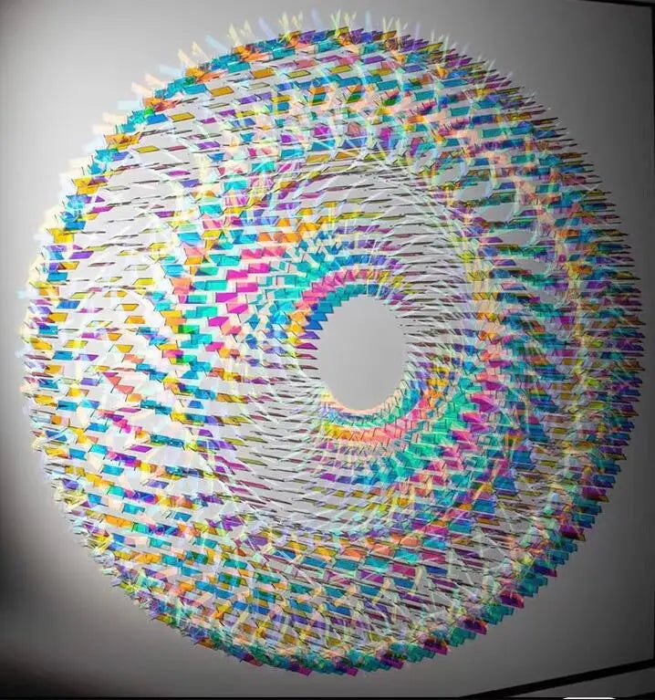 Square Shape Laser Plexiglass Rainbow Board Acrylic (PMMA) Iridescent/Radiant Circle,Oргстекло For DIY Advertising/Home Decorate by HARMONYA STORE