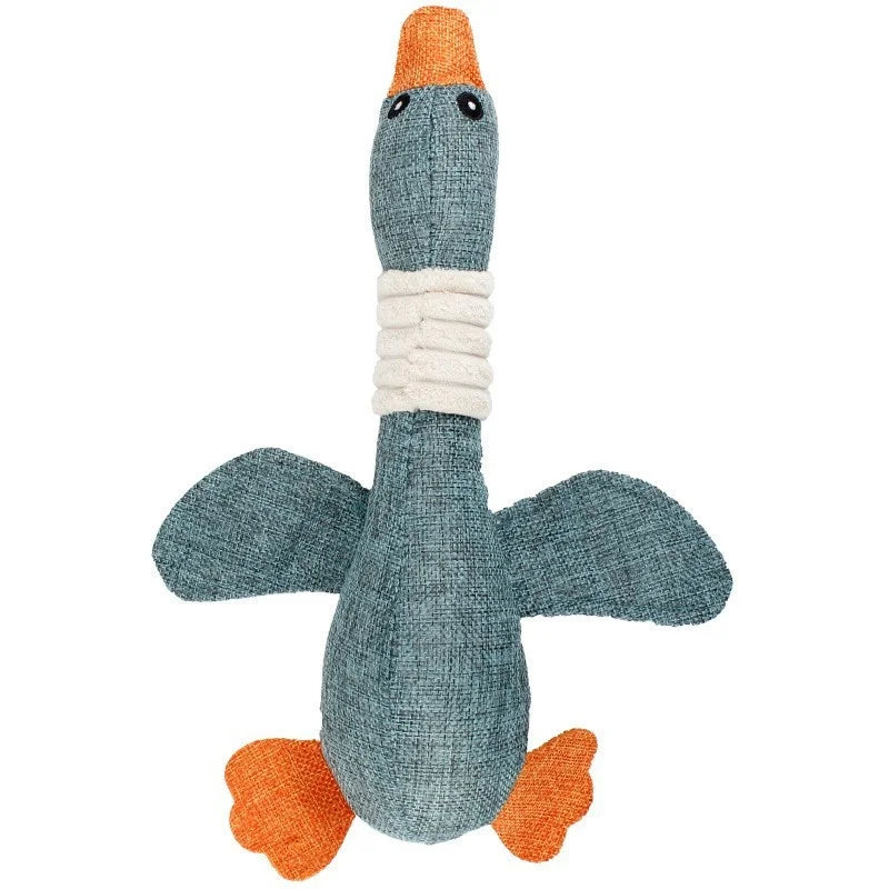 Puppy Squeaker Squeaky Plush Bone Dog Toy - Fun Chew Toy for Teething Pets Molar Training Accessory for Canine Playtime by HARMONYA STORE