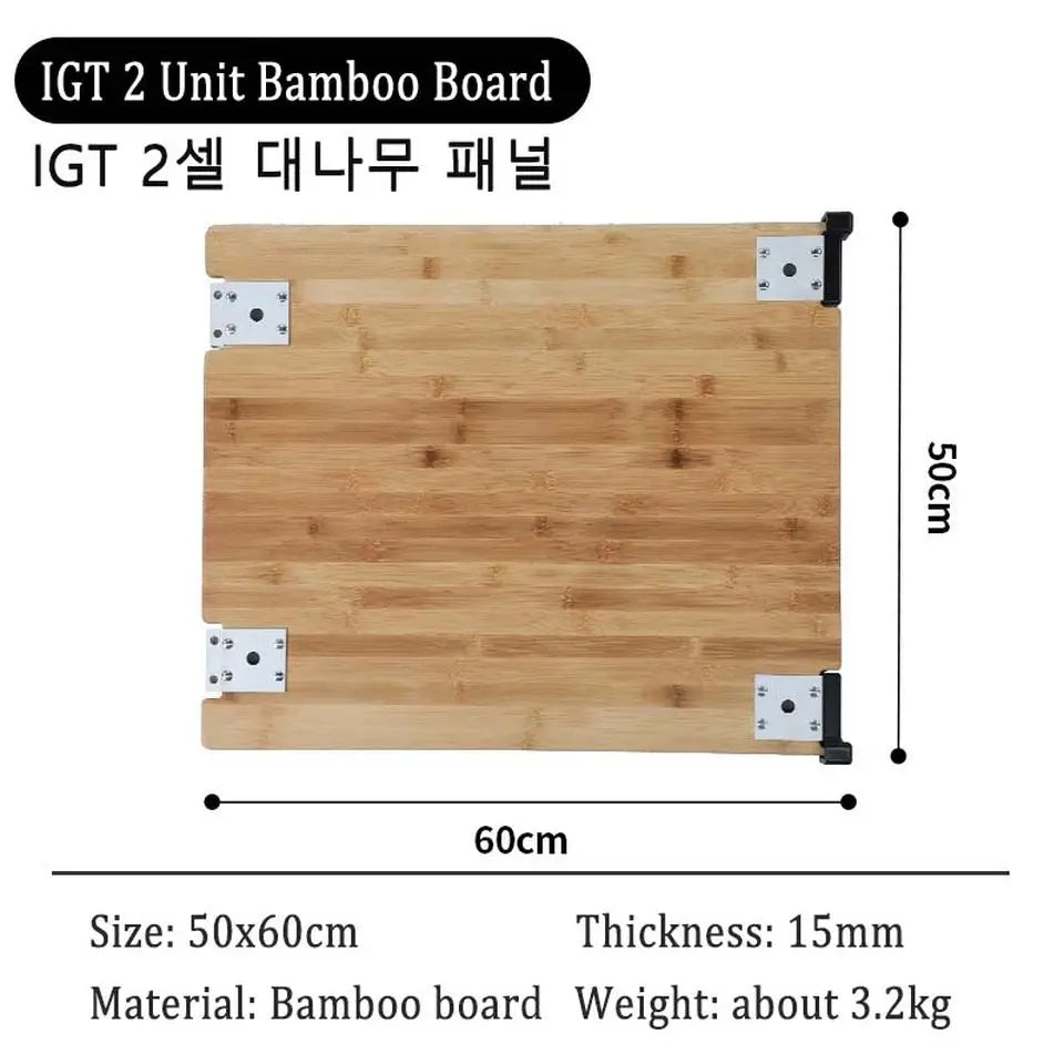 Outdoor Igt Frame Camping IGT 2/3 Unit Table Board IGT Free Combination Table Barbecue Aluminum Alloy IGT Table Accessories by HARMONYA STORE