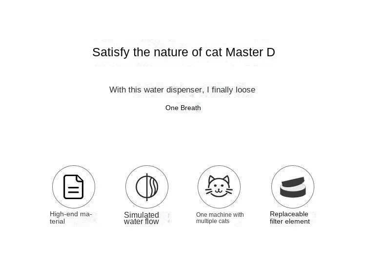 Pets Water Fountain Auto Filter USB Electric Mute Cat Drinker Bowl 1200mL Recirculate Filtring Drinker for Cats Water Dispenser by HARMONYA STORE