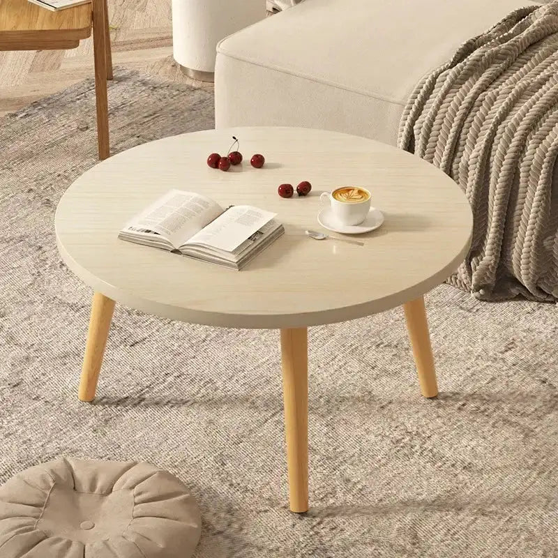 Small Table, Bedroom, Light Luxury Table, Modern Coffee Table, Living Room, Simple Small Round Table, Solid Wood by DSERS