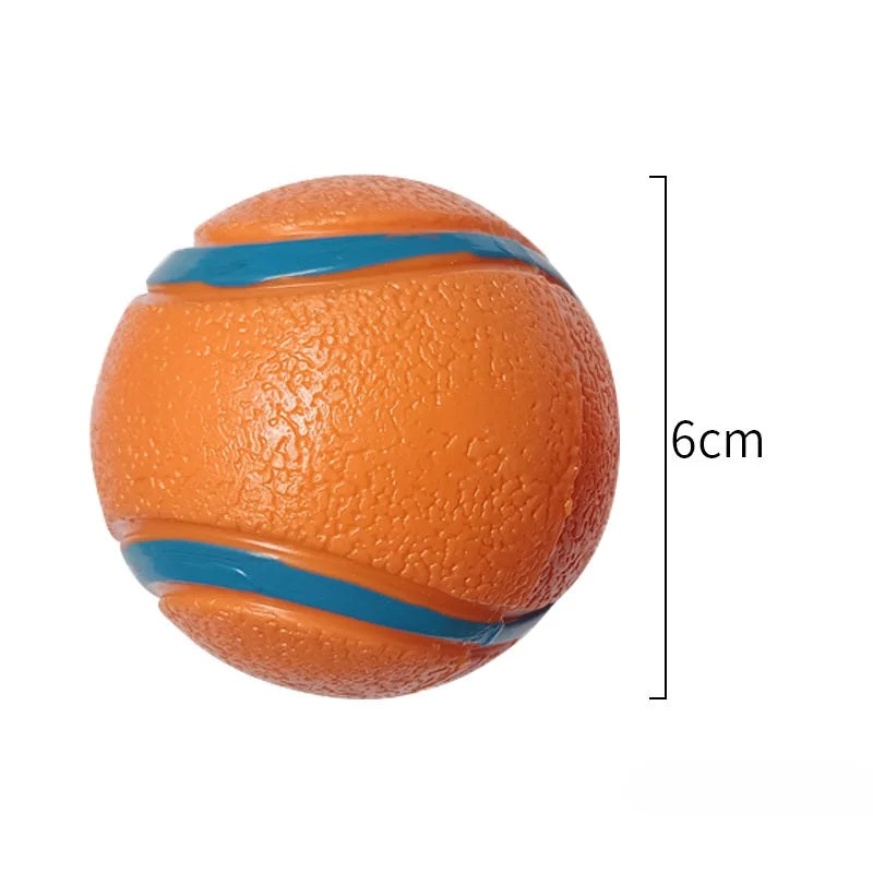 Dog Toy Ball Dog Fetch Ball Toy Tough Pet Ball Puppy Chew Toy Solid Elastic Jumping Ball Pet Accessories For Large Medium Small by HARMONYA STORE