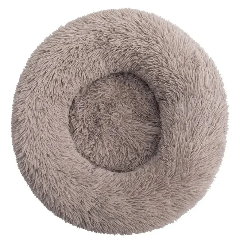 40-90cm 6 Sizes Round Pet Bed for Large Dog Bed Super Soft Cat Bed Plush Dog House for Medium Dog House Winter Warm Sleeping HARMONYA STORE