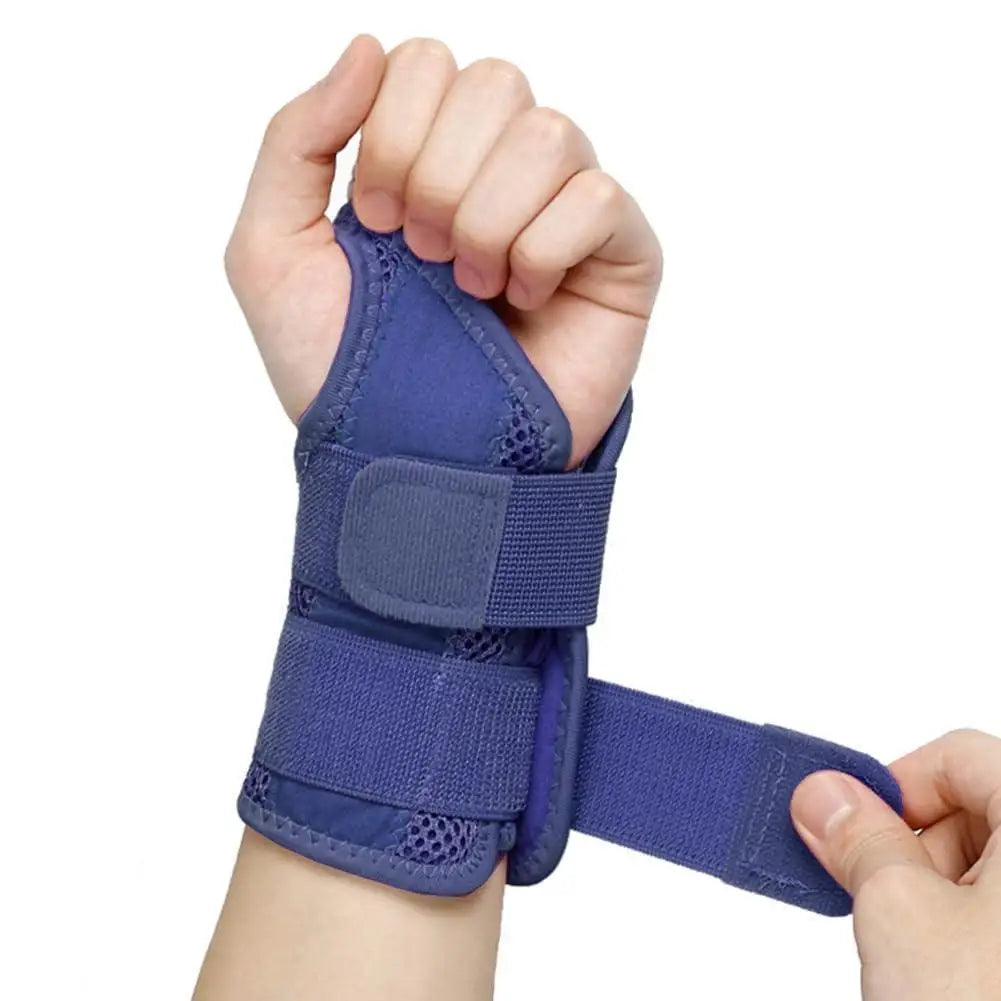 Adjustable Soft Wristbands Protector for Fitnes Gym Accessories Metal Wrist Splint Injury Pain Relief Carpal Tunnel Wrist Brace by HARMONYA STORE