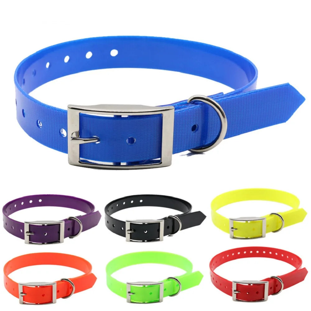 New Fashion Pet Dog Collar High Quality TPU + Nylon Waterproof Deodorant Resistant Dirt Easy Clean Collars 7 Colors Pet Supplies by HARMONYA STORE