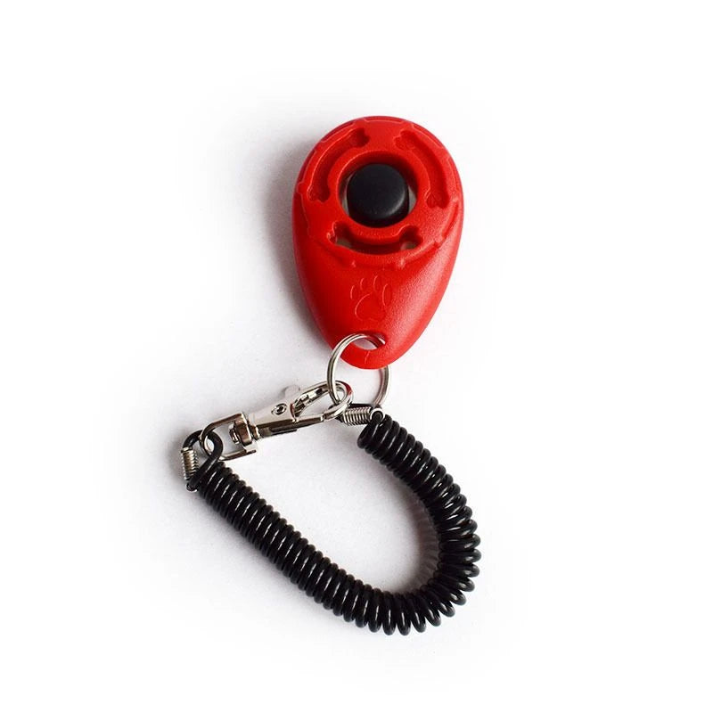 Dog Training Clicker Pet Cat Dog Click Trainer Various Style Aid Adjustable WristStrap Sound Key Chain Dog Repeller Pet Product by HARMONYA STORE