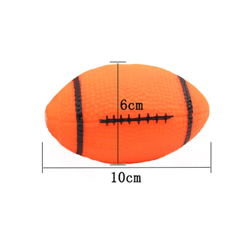 1pcs Diameter 6cm Squeaky Pet Dog Ball Toys for Small Dogs Rubber Chew Puppy Toy Dog Stuff Dogs Toys Pets brinquedo cachorro by HARMONYA STORE