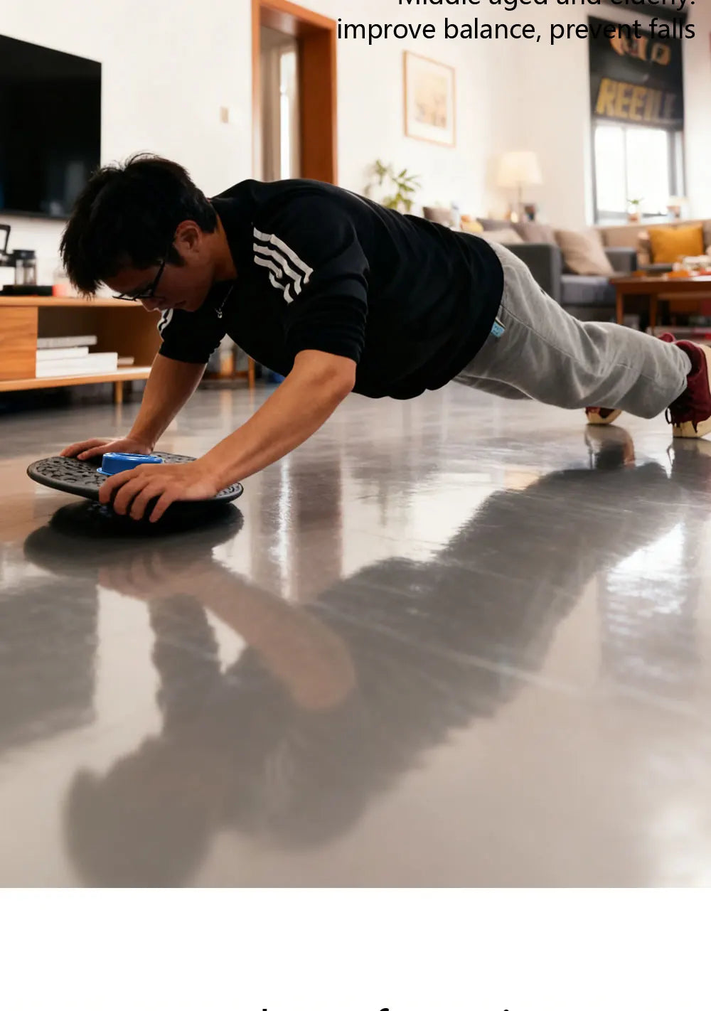 QUELING Smart Balance Board with Guidance Light - Full-Spectrum Training Equipment for Rehabilitation, Recovery, and Home Fitnes by HARMONYA STORE