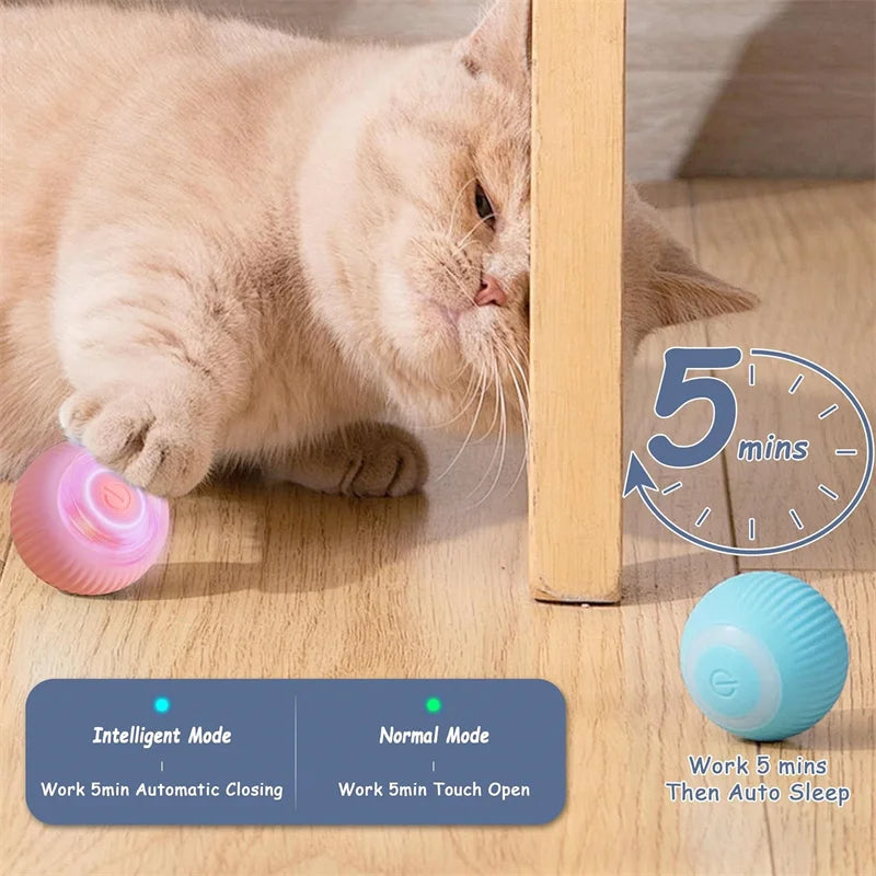 Smart Dog Toys Ball Electronic Interactive Pet Toy Moving Ball USB Automatic Moving Bouncing for Puppy Birthday gift Cat Product by HARMONYA STORE