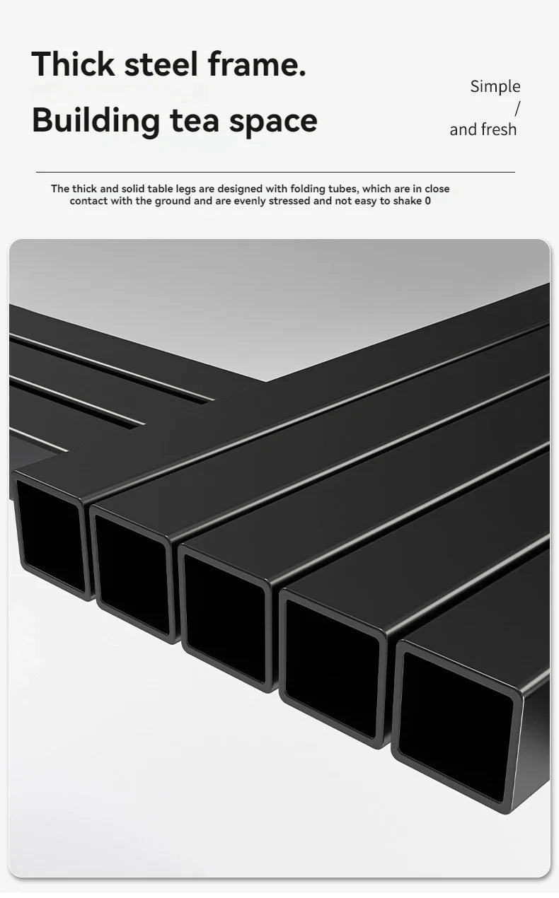 Modern minimalist coffee table, small apartment, living room, sofa, nearby balcony, tea table, rental room, rectangular tea tabl by HARMONYA STORE