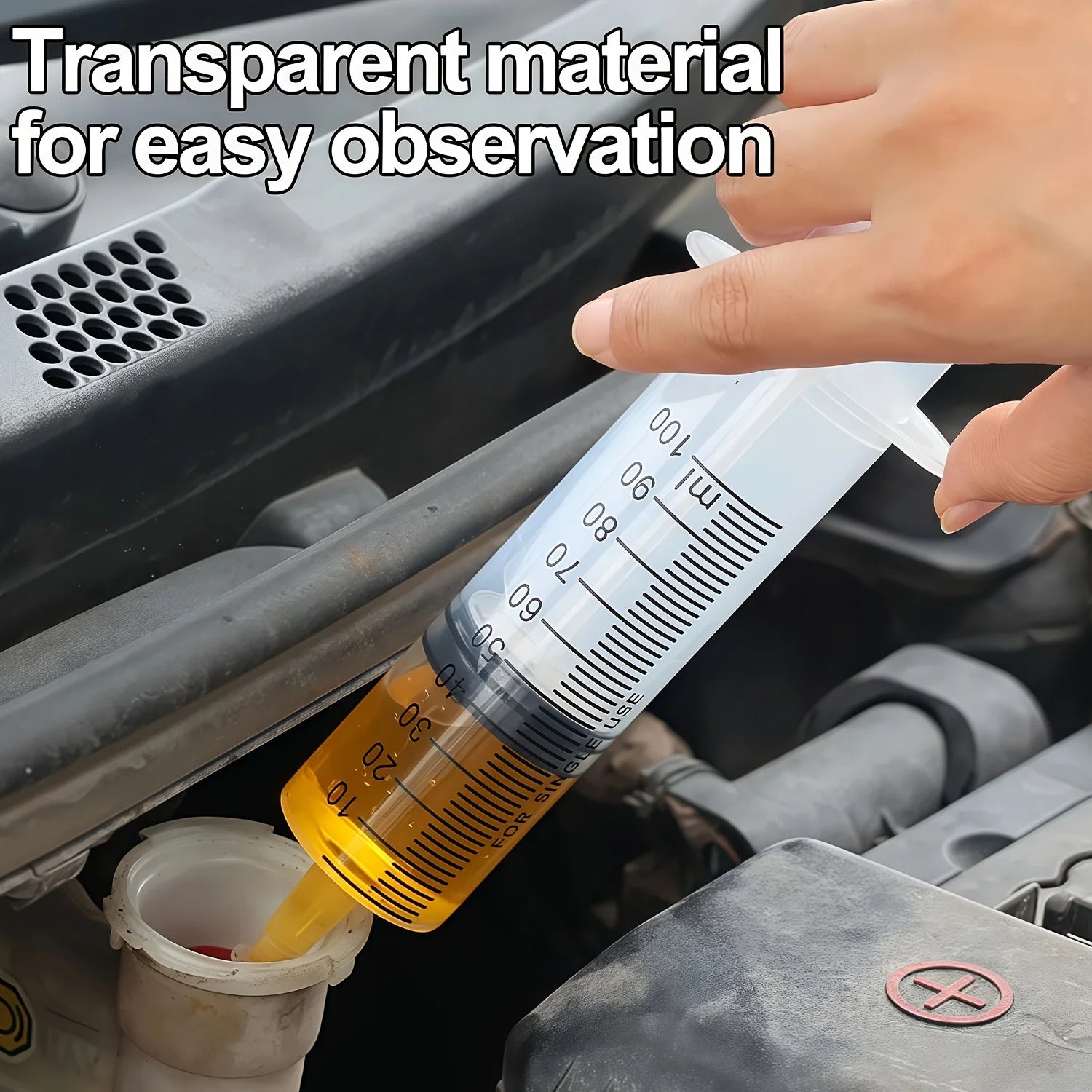 1 set of car water suction/injection tool with syringe by HARMONYA STORE