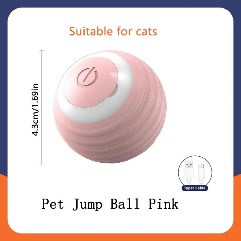 Smart Dog Toys Ball Electronic Interactive Pet Toy Moving Ball USB Automatic Moving Bouncing for Puppy Birthday gift Cat Product by HARMONYA STORE