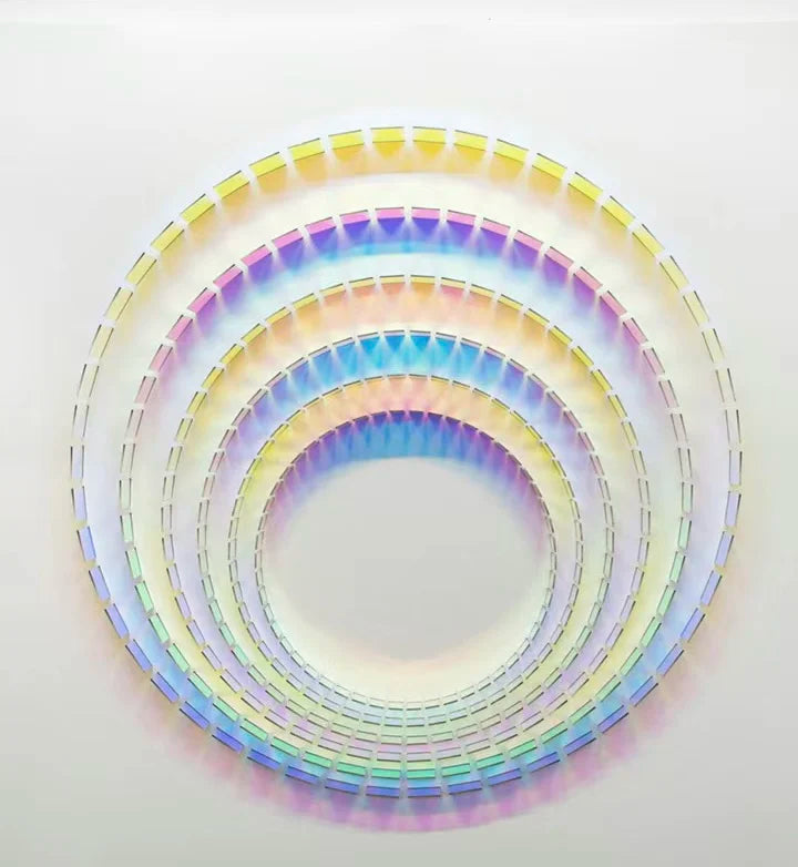 Square Shape Laser Plexiglass Rainbow Board Acrylic (PMMA) Iridescent/Radiant Circle,Oргстекло For DIY Advertising/Home Decorate by HARMONYA STORE