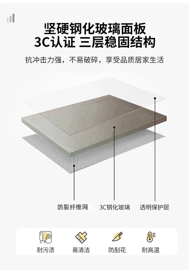 Glas Transparent Tv Table Cabinet Storage Luxury Floor Modern Tv Table Entertainment Center Meuble Television Salon Furnitures by HARMONYA STORE