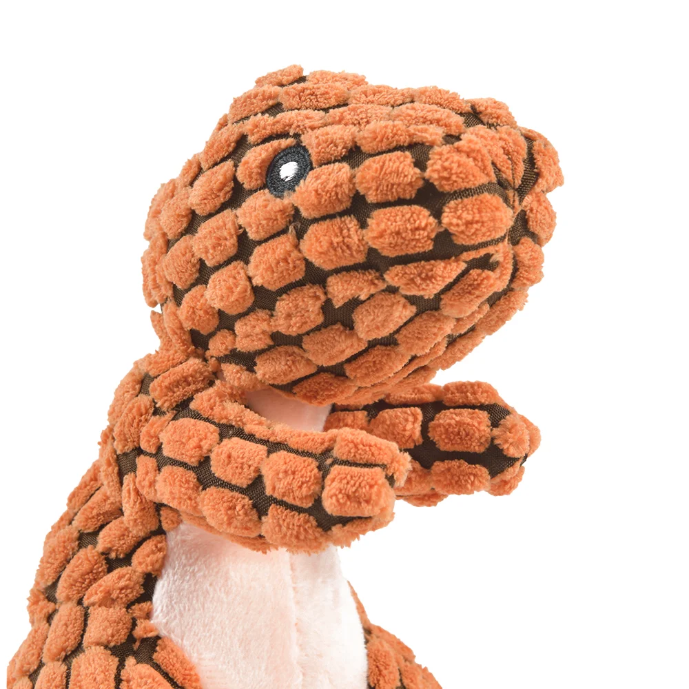 Cats and Dogs Pet Plush Dinosaur Toys Interactive Dog Chew Toys Plush Stuffing Pet Supplies Dog Toys for Small Dogs by HARMONYA STORE