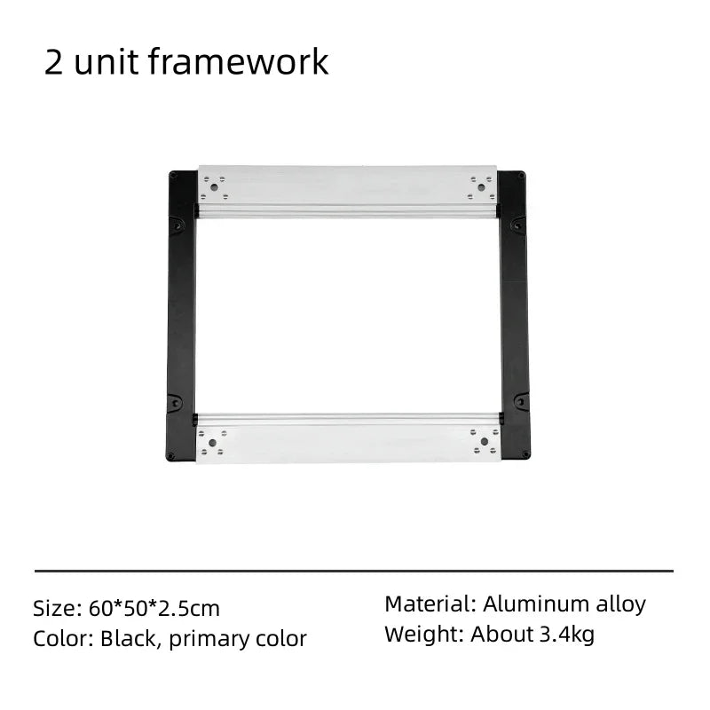 Outdoor Igt Frame Camping IGT 2/3 Unit Table Board IGT Free Combination Table Barbecue Aluminum Alloy IGT Table Accessories by HARMONYA STORE