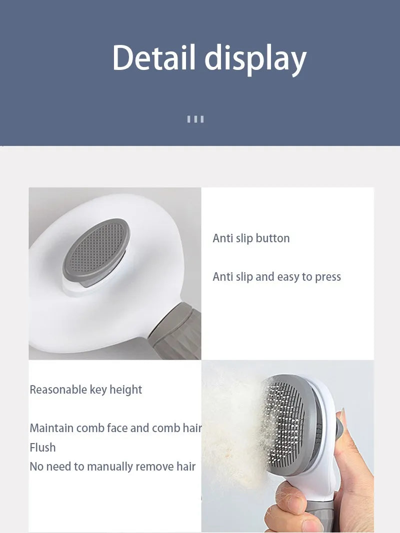 Pet Dog Hair Brush Cat Comb Pet Hair Remover Brush for Dogs Cats Puppy Kitten Grooming Tools Dogs Accessories Pet Supplies by HARMONYA STORE